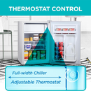 Black+Decker - 2.5 Cu. Ft. Compact Fridge W/ Freezer (BCRK25W)