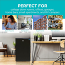 Black+Decker - Large Compact Fridge W/ Freezer Compartments (BCRK43B)