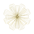 Blossom Flower Metal Wall Decor - Large (7808-JM3039-0L)