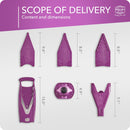 Swissmar - Borner V5 Slicer w/ 3 Inserts - Purple (5V58110)