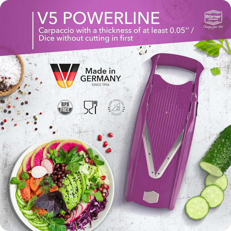 Swissmar - Borner V5 Slicer w/ 3 Inserts - Purple (5V58110)