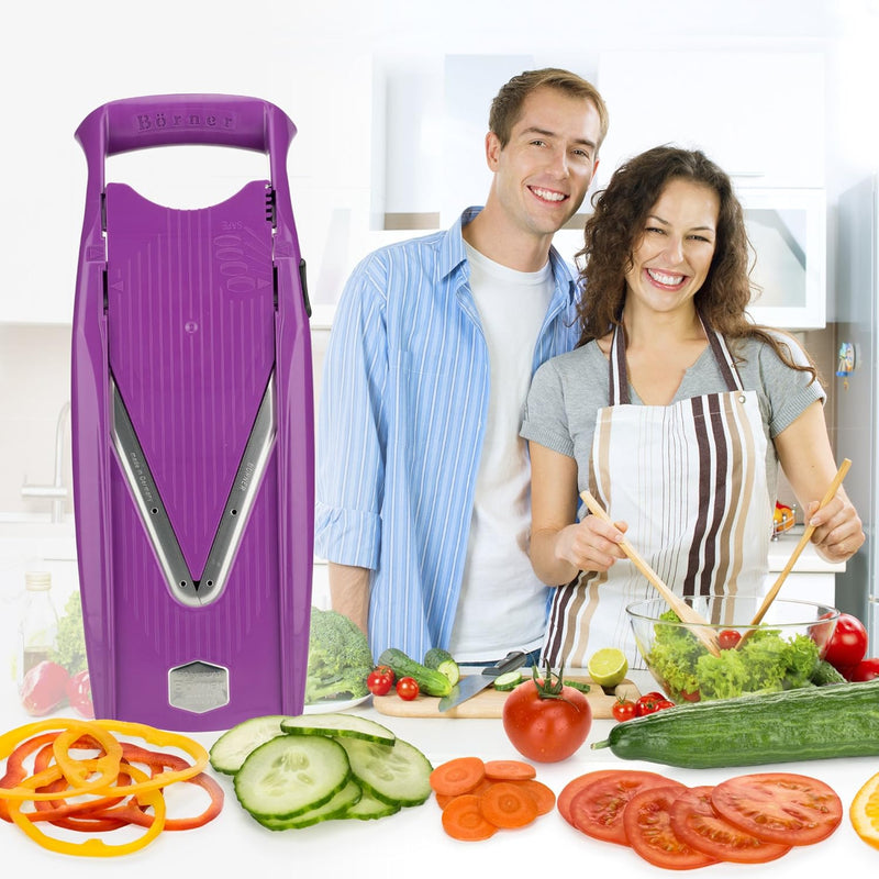 Swissmar - Borner V5 Slicer w/ 3 Inserts - Purple (5V58110)