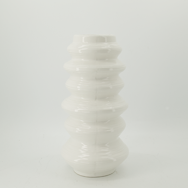 Bubble Shaped Round Flower ceramic vase (9668-TX6325-00)