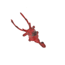 Buck Hood Decor- Red (7168-AX1342-RD)