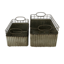 Cascoon Basket With Handle - S/2 (7603-NM8031-S2)