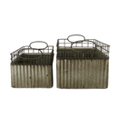 Cascoon Basket With Handle - S/2 (7603-NM8031-S2)