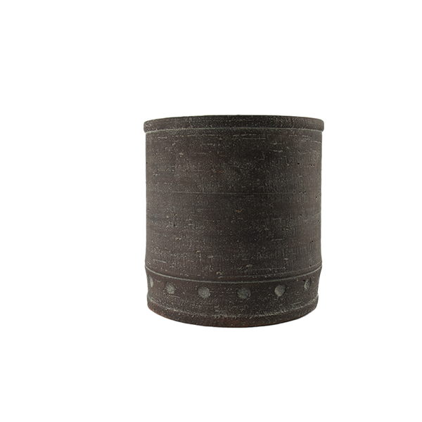 Cassy Cement Pot with Dent Marks (2231-LM3620-0L)