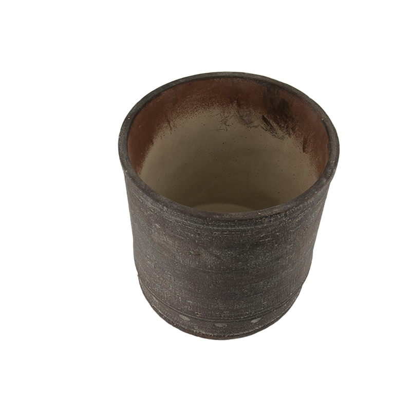 Cassy Cement Pot with Dent Marks (2231-LM3620-0L)