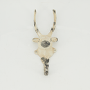 Cast Iron Reindeer Hook (7168-AX1345-WH)
