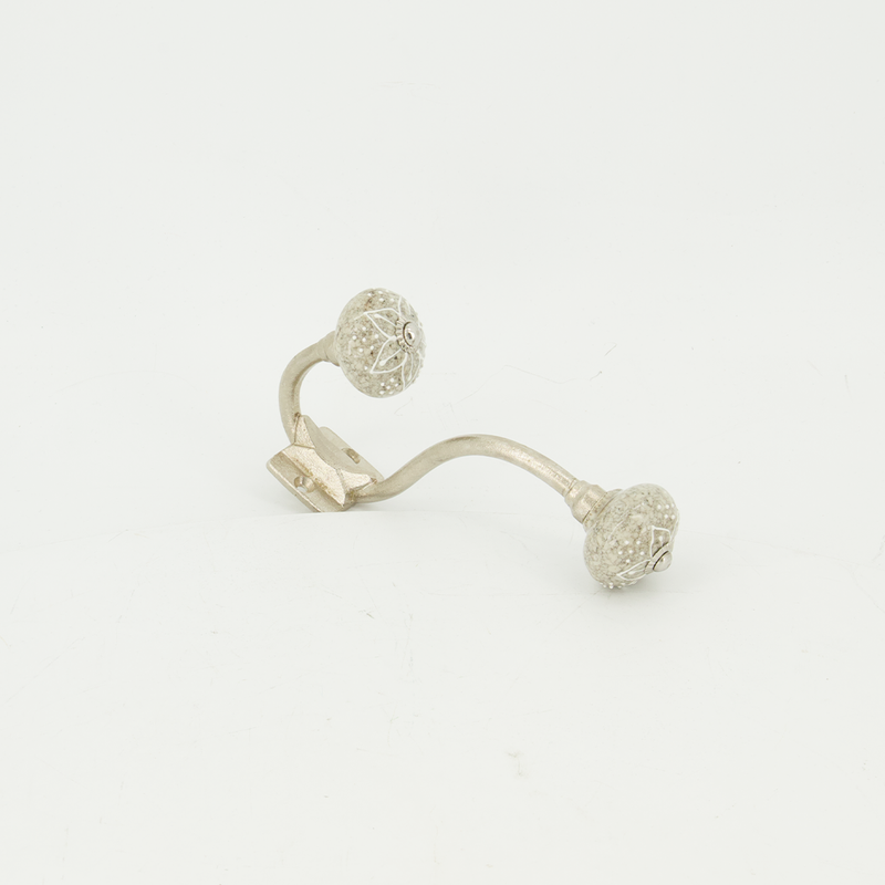 Ceramic Flower Pattern Hook (4156-JM2588-00)