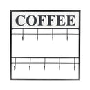 "Coffee" Wall Decor With Hooks (7808-NM8197-00)