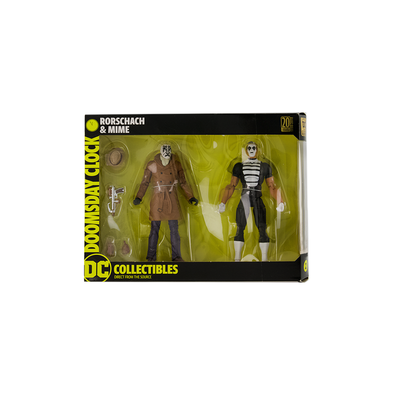 DC - Doomsday Clock: Rorshach & Mime Figurines: 2 Pack (1492)