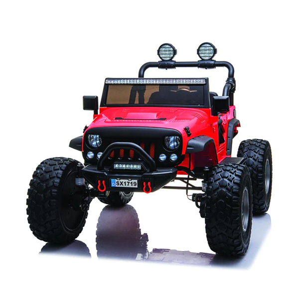 Kids' 12V Big Tire Off Road Jeep - Red (DG81719R)