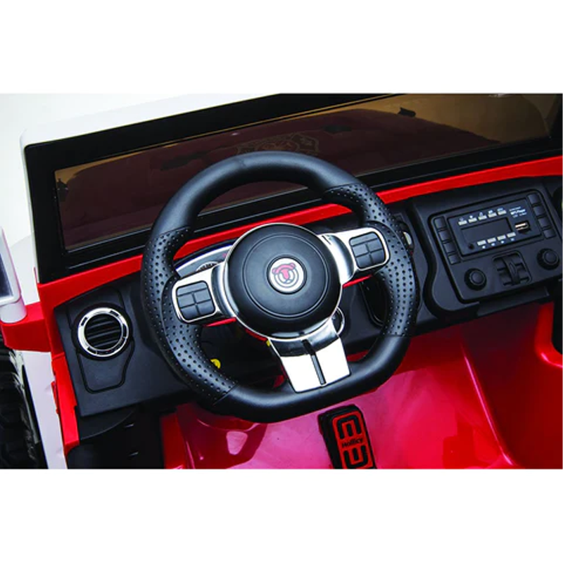 Kids' 12V Big Tire Off Road Jeep - Red (DG81719R)