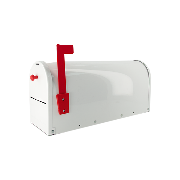 DMP - Rural Metal Series Mailbox - White (240022)