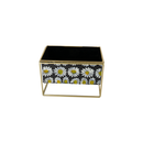 Daisy Rectangle Metal Planter -  2-Piece Set (7890-JM2536-S2)