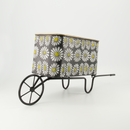 Daisy Trolly Metal planter With Wheel (7890-JM2533-00)