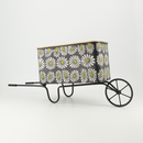 Daisy Trolly Metal planter With Wheel (7890-JM2533-00)