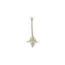 Debbie Single Silver Wall Hook (4156-JM2581-00)