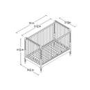 Dorel - Rowan Valley Linden White Wooden Baby Crib (6802096CACOM)
