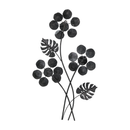 Flowers Metal Wall Decor (7528-JM2817-00)