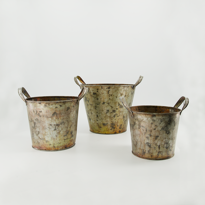 Garden Metal Planters - Set of 3 (7910-DM2575-S3)