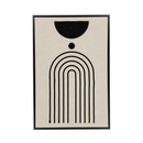 Geo Minimalist I On Canvas With Frame (0018-PM0289-00)