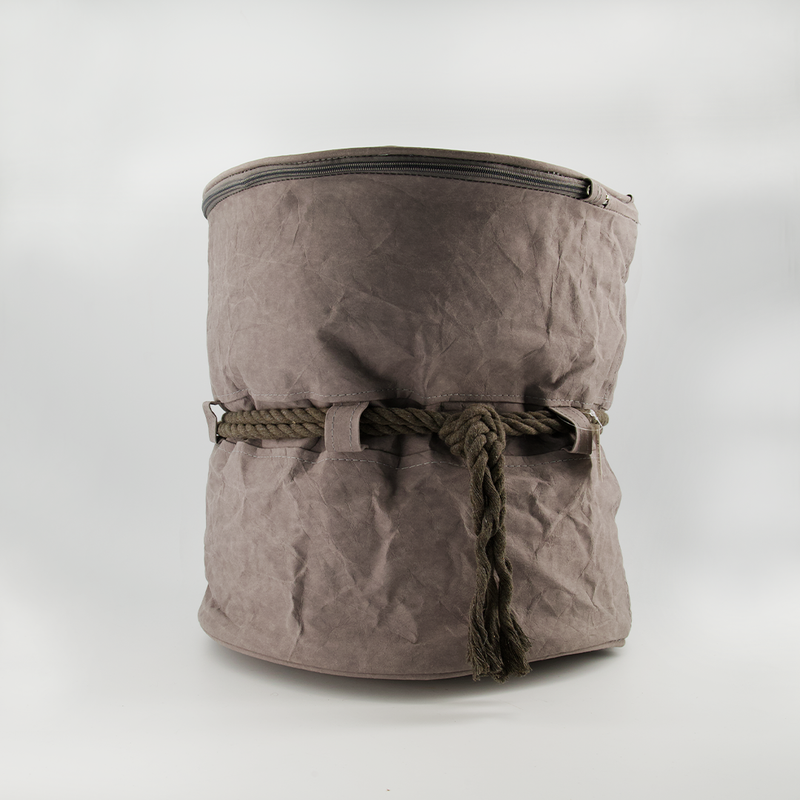 Grey Kraft With Tassel Stool (9956-KM7108-00)