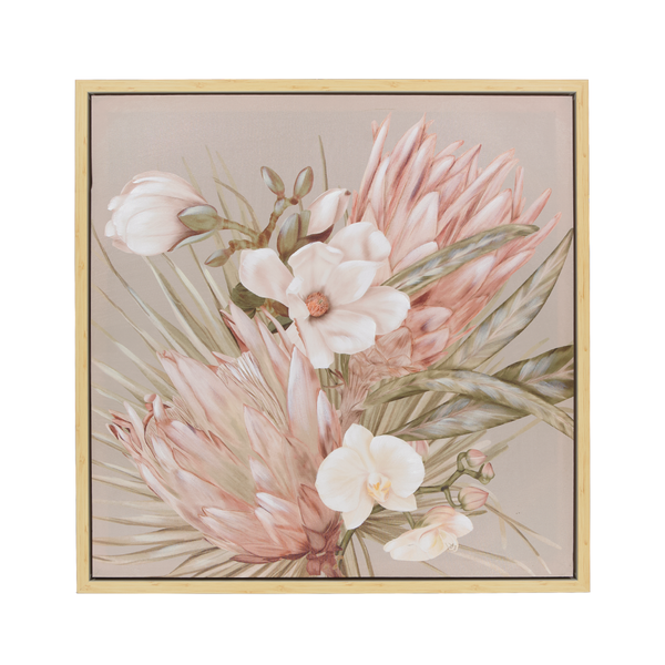 Heather Flower Framed Canvas Print (0073-LM3908-00)