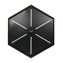 Hexagon Wall Clock (7168-KM7042-CK)