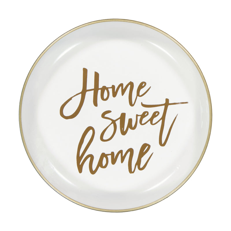 "Home Sweet Home" Metal Plate Wall Decor (7808-DM6243-00)