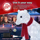 Hoyechi - 2 Piece Lighted Polar Bear Family (2PC-POLARBEAR)