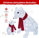 Hoyechi - 2 Piece Lighted Polar Bear Family (2PC-POLARBEAR)