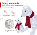 Hoyechi - 2 Piece Lighted Polar Bear Family (2PC-POLARBEAR)