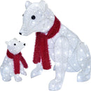 Hoyechi - 2 Piece Lighted Polar Bear Family (2PC-POLARBEAR)