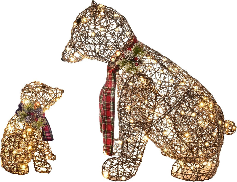 Hoyechi - 2 Piece Rattan Bear (2PC-BEAR)