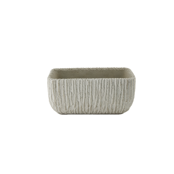 Jennifer Rectangle Cement Pot - Small (2231-LM3619-0S)