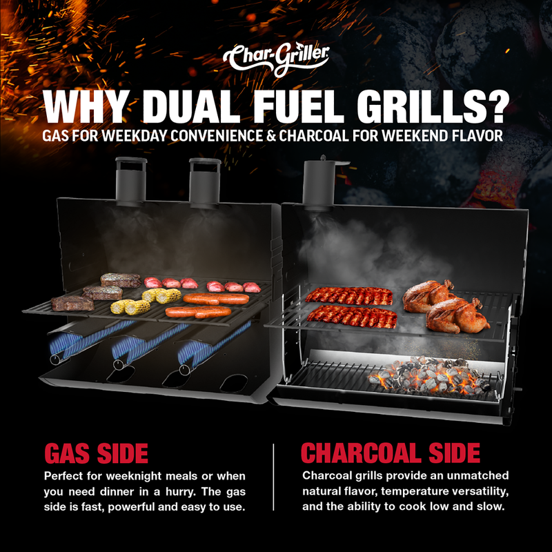 Char-Griller - Duo Gas and Charcoal Char Griller (5050)