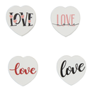 Love Typography Wall Decor - S/4 (7808-EM0584-BX)