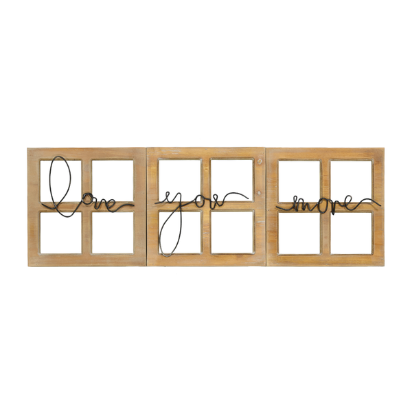 Love You More Wall Decor - Set of 3 (7808-JM2524-S3)
