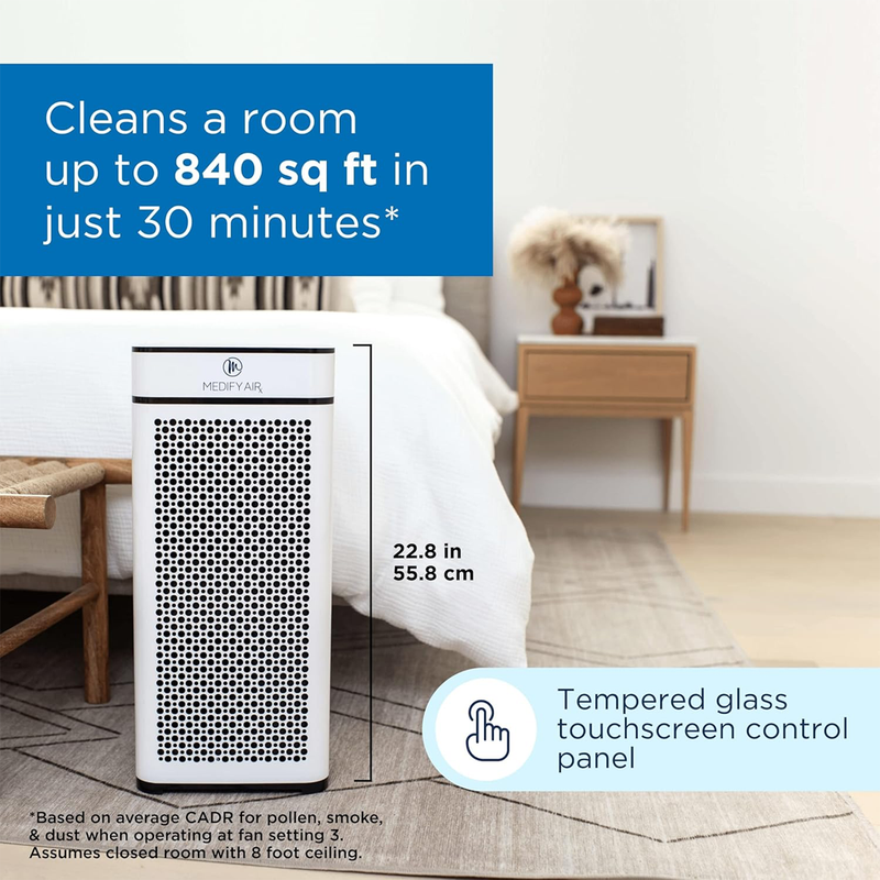 Medify Air - Air Purifier With True HEPA H13 Filter (MA-40 WHT)