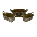 Metal Bucket Set of 3 (7910-DM2574-S3)