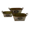 Metal Bucket Set of 3 (7910-DM2574-S3)