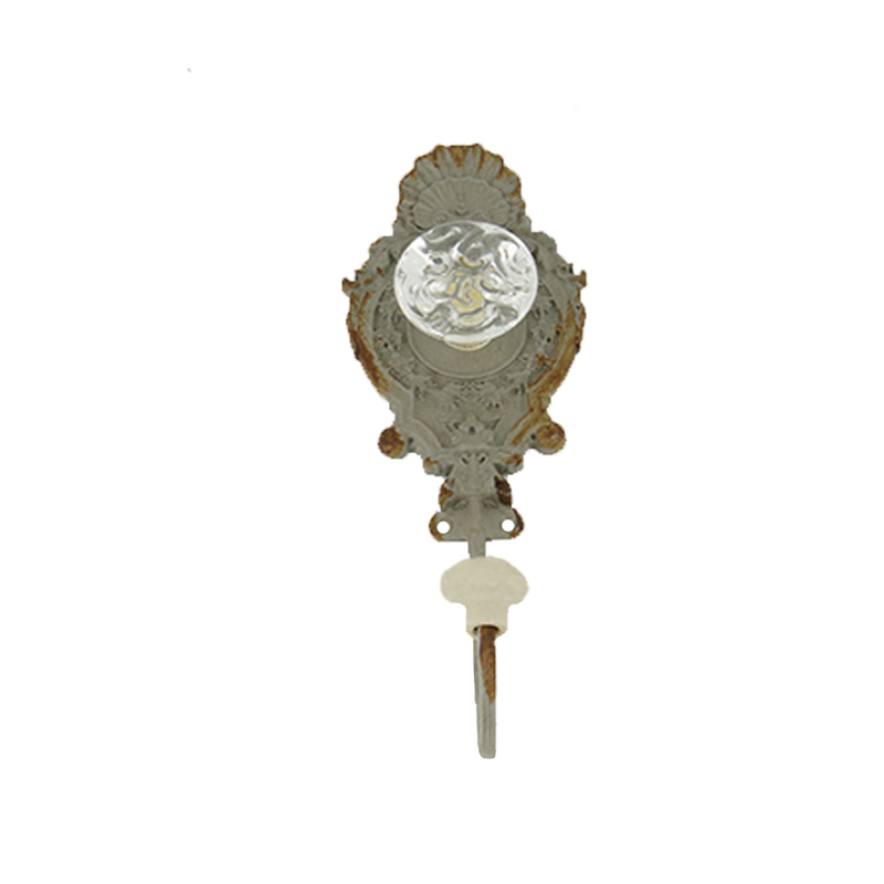 Metal Wall Hook With Clear Knob (9044-TX6724-00)