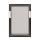 Monochrome Geo Flower On Canvas With Frame (0018-PM0288-00)