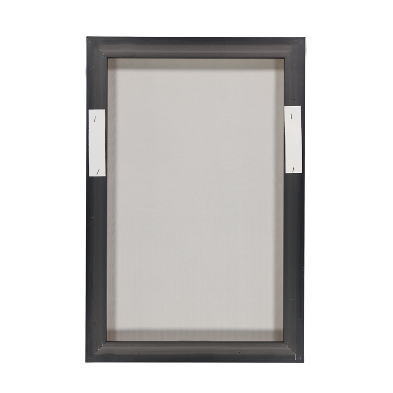 Monochrome Geo Flower On Canvas With Frame (0018-PM0288-00)