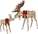 Hoyechi - 2 Piece Lighted Moose Family (2PC-MOOSE)