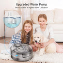 Automatic Pet Water Dispenser / NPET Filtered Water Fountain for Pets (DF10 SLV)
