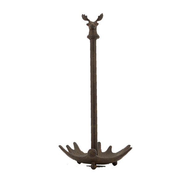 Cast Iron Paper Towel Holder - Deer (9642-DM6130-00)
