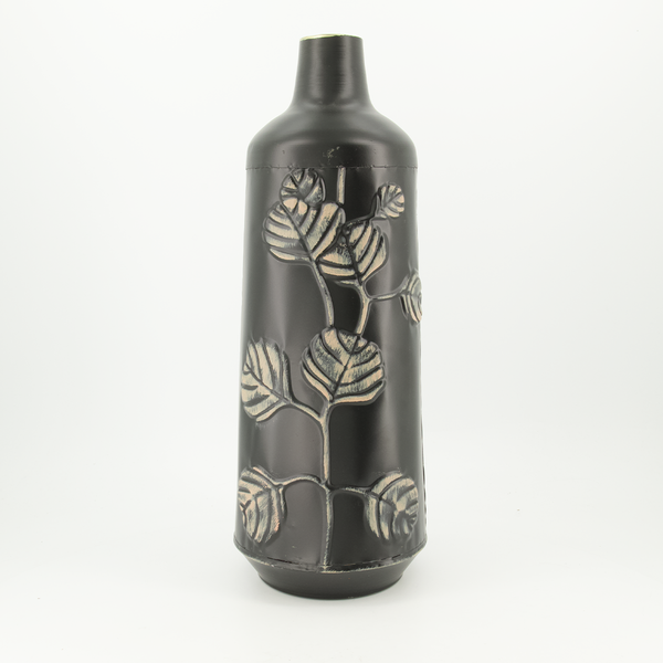 Odlila Black Metal Vase - Small (7808-JM3044-0S)